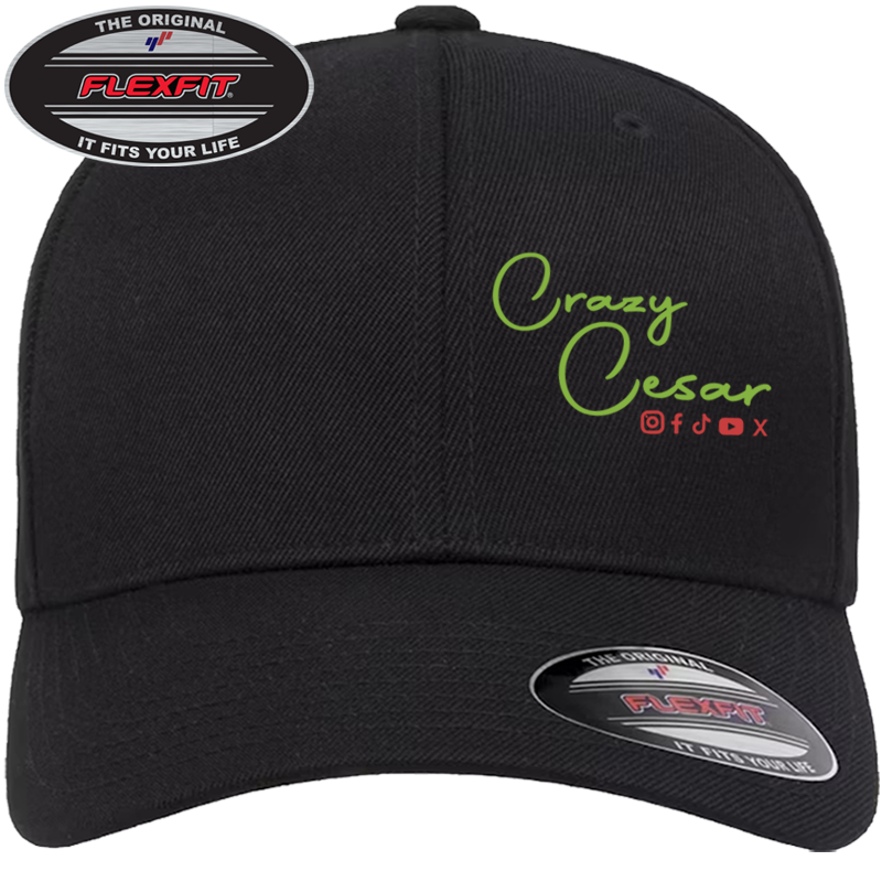 Crazy Cesar Wool Blend Cap – Flexfit Fitted Hat