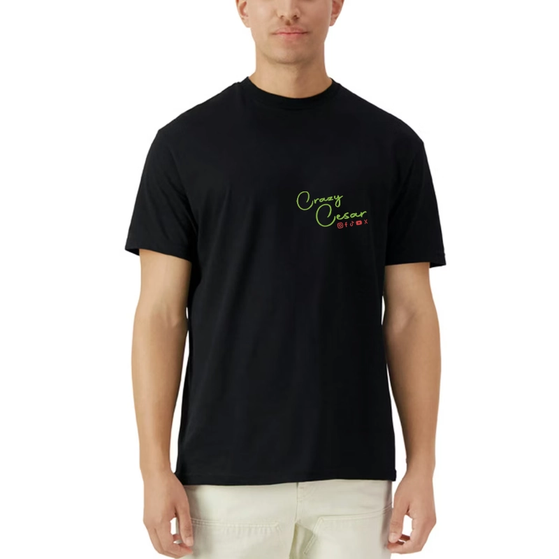 Crazy Cesar Classic Cotton Tee — Transparent Logo