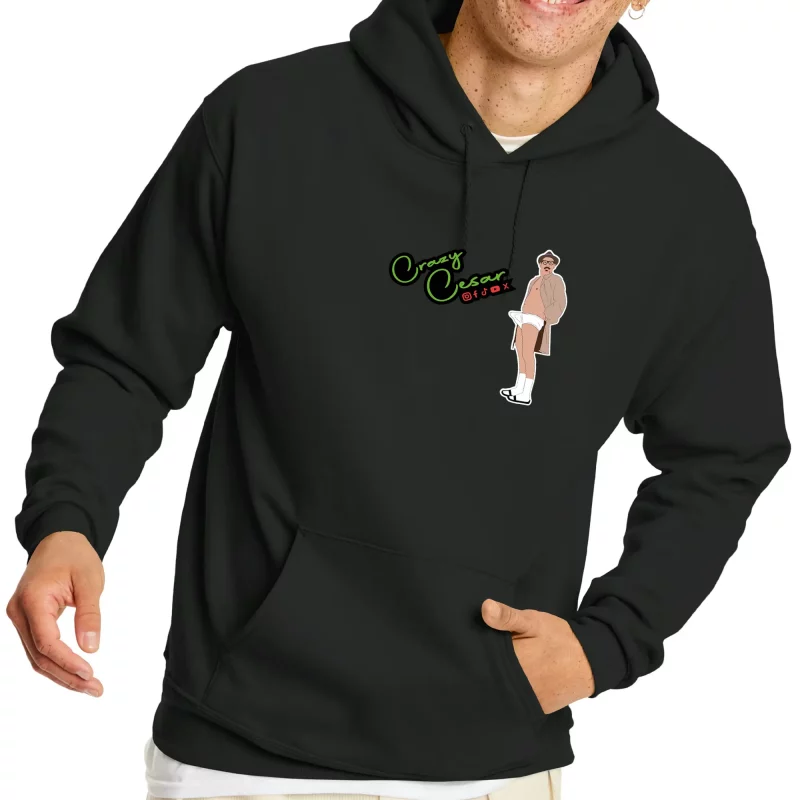 Crazy Cesar Black Hoodie