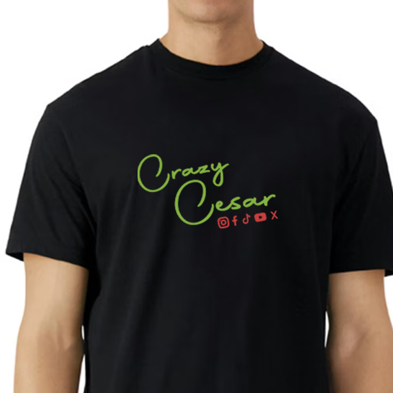 Crazy Cesar Large Chest Logo Shirt - Image 2