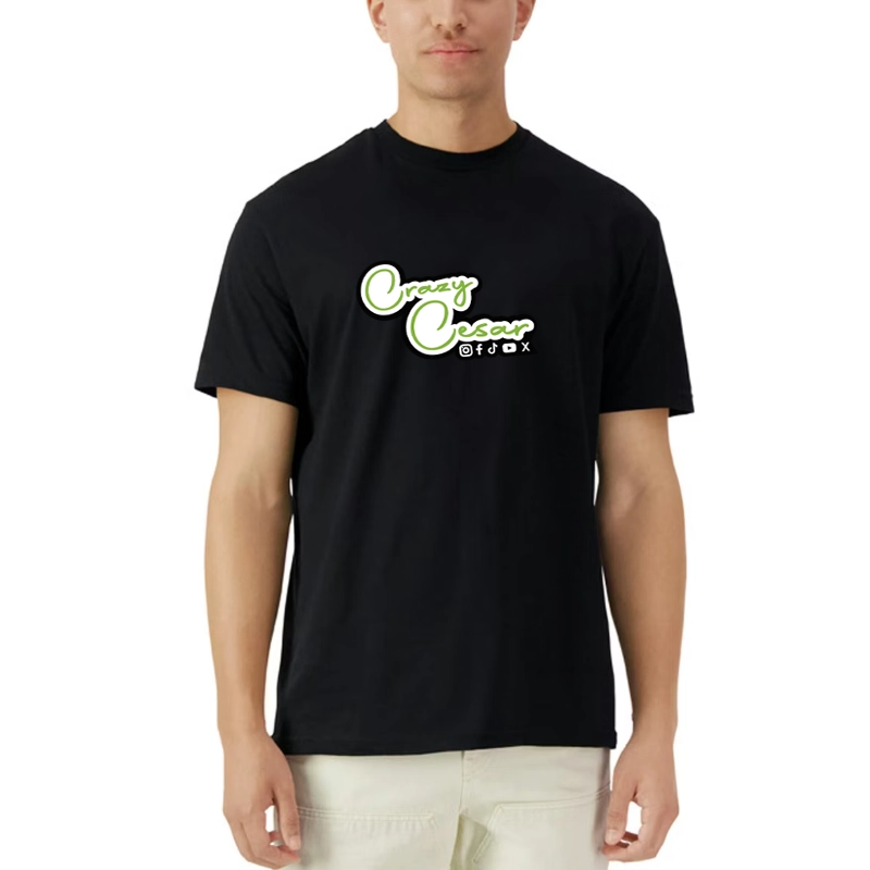 Crazy Cesar Green Chest Logo T-Shirt