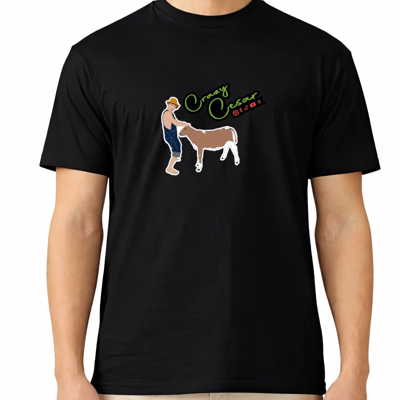 Crazy Cesar Ranch Graphic T-Shirt – Black