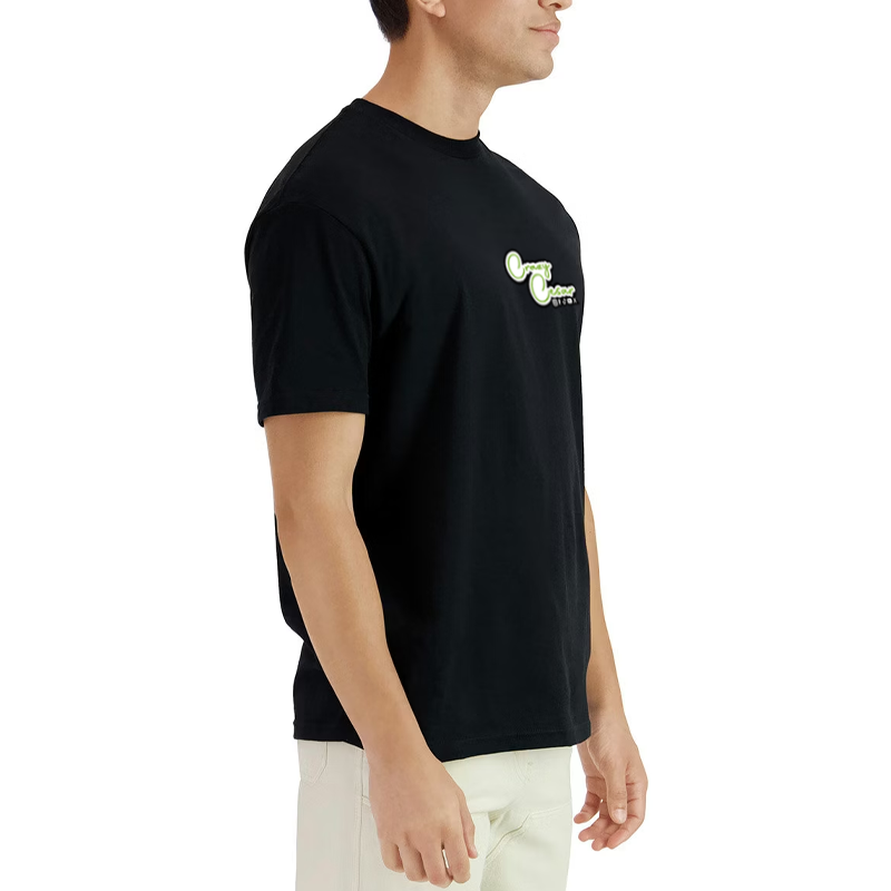 Crazy Cesar White Outline Side Chest Logo T-Shirt - Image 3