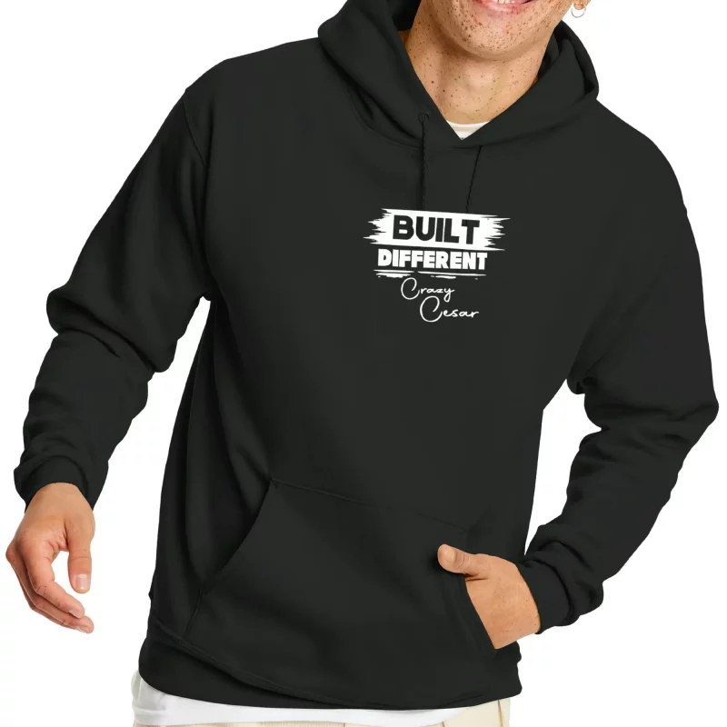 Built Different Dual Logo Hoodie – Crazy Cesar