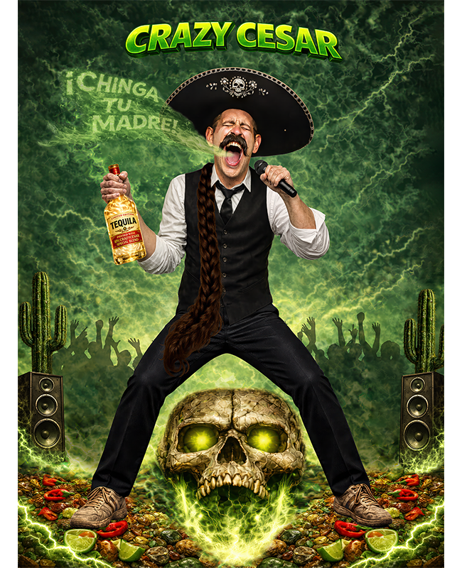 Crazy Cesar Rockstar Energy Wall Poster (18x24)