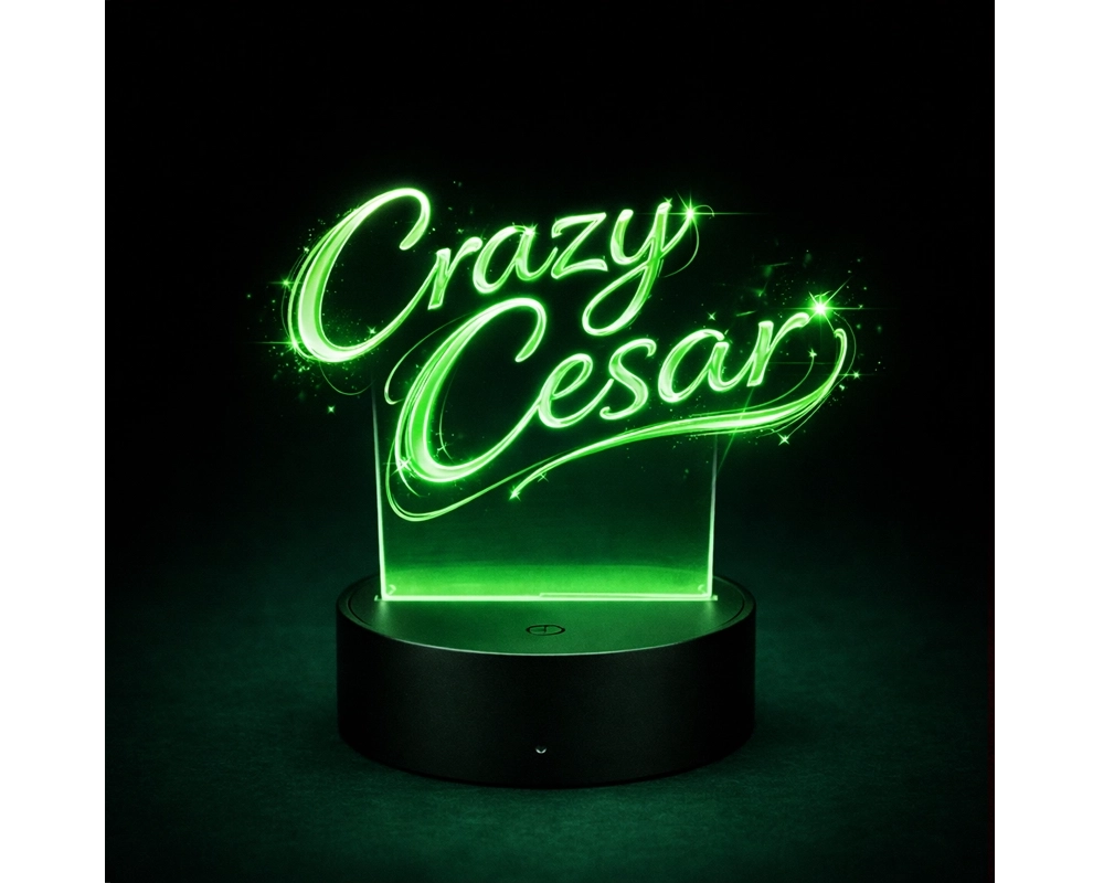 Crazy Cesar Classic Acrylic LED Night Ligh - Image 4