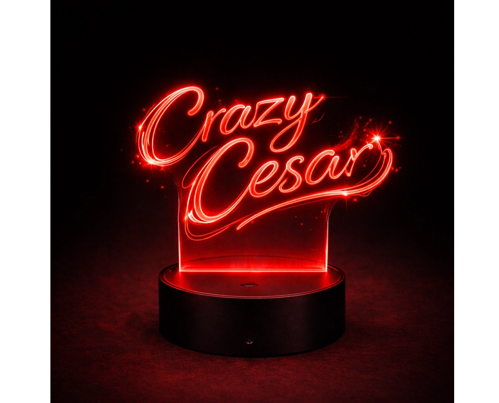 Crazy Cesar Classic Acrylic LED Night Ligh - Image 3