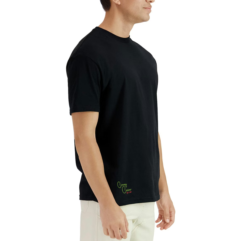 Crazy Cesar Cotton Streetwear T-Shirt – Green Side Logo - Image 3
