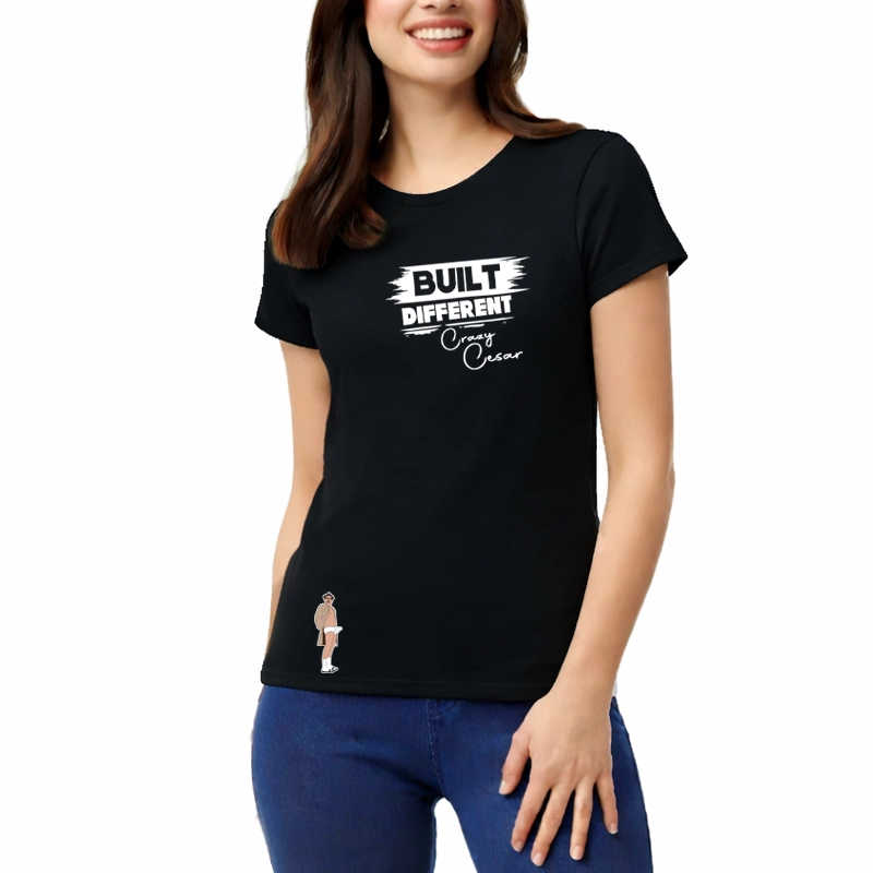 Crazy Cesar Built Different Mini Dual Women’s Tee