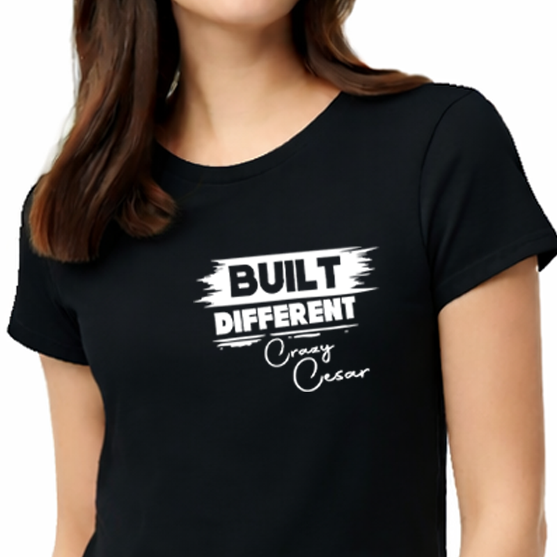 Crazy Cesar Built Different Mini Women’s Tee - Image 2