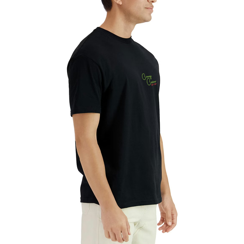 Crazy Cesar Side Chest Logo Cotton T-Shirt - Image 2