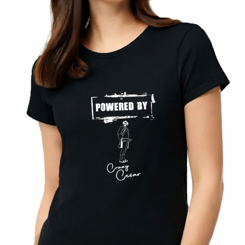 Crazy Cesar Powered By Women’s Tee - Image 2