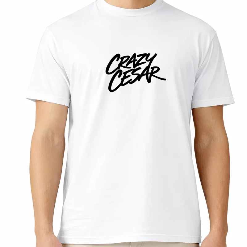 Crazy Cesar Charcoal T-Shirt – Minimal Script Logo