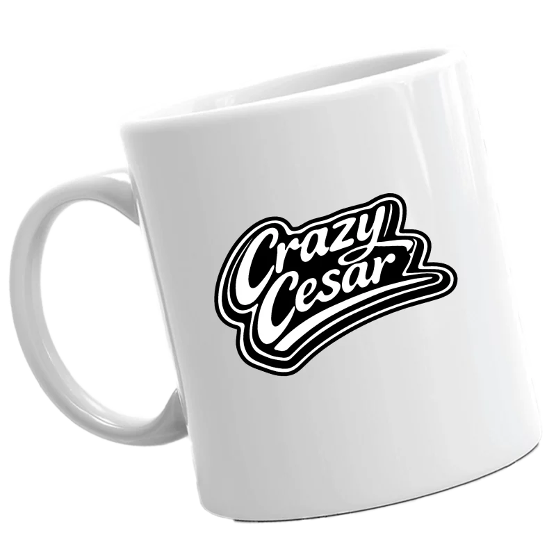 Crazy Cesar Black Logo Mug