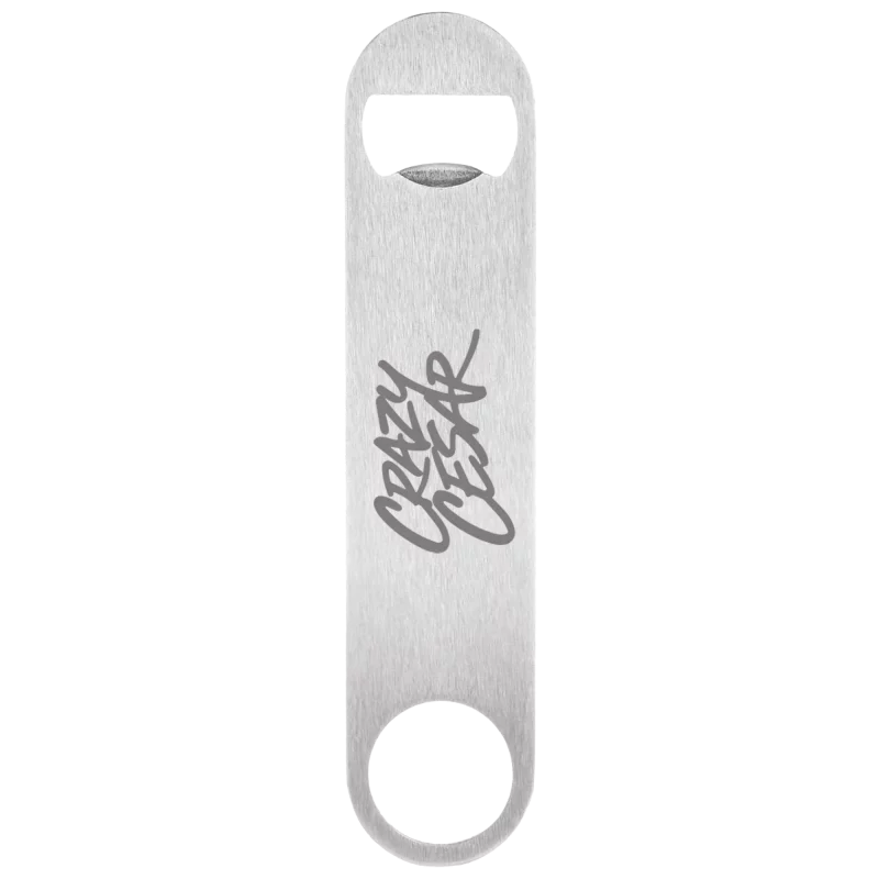 Crazy Cesar Script Bottle Opener – Stainless Steel Laser Engraved