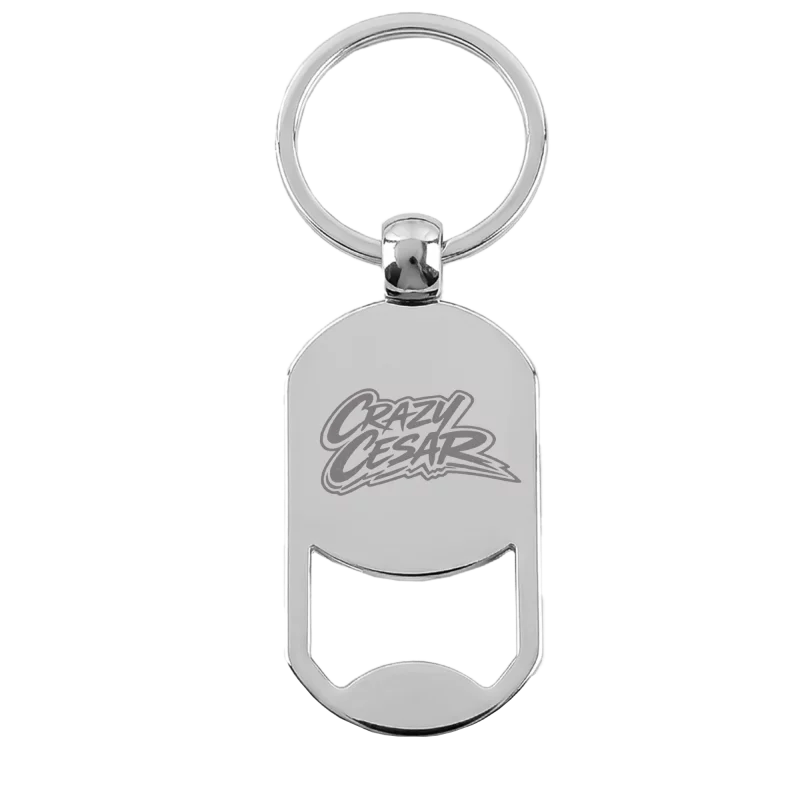 Sleek Bottle Opener Keychain – Crazy Cesar Minimal Design
