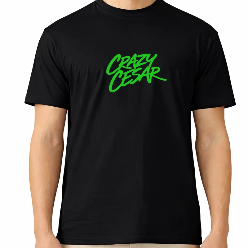 Crazy Cesar Neon Green Logo T-Shirt