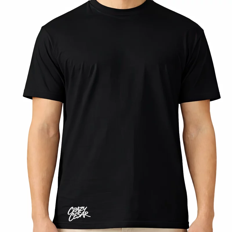 Crazy Cesar Minimal Script Logo T-Shirt – (Premium Screen Print)