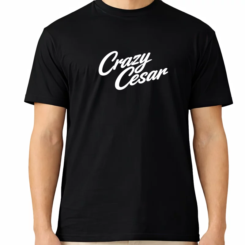 Crazy Cesar Black T-Shirt – Classic Script Logo