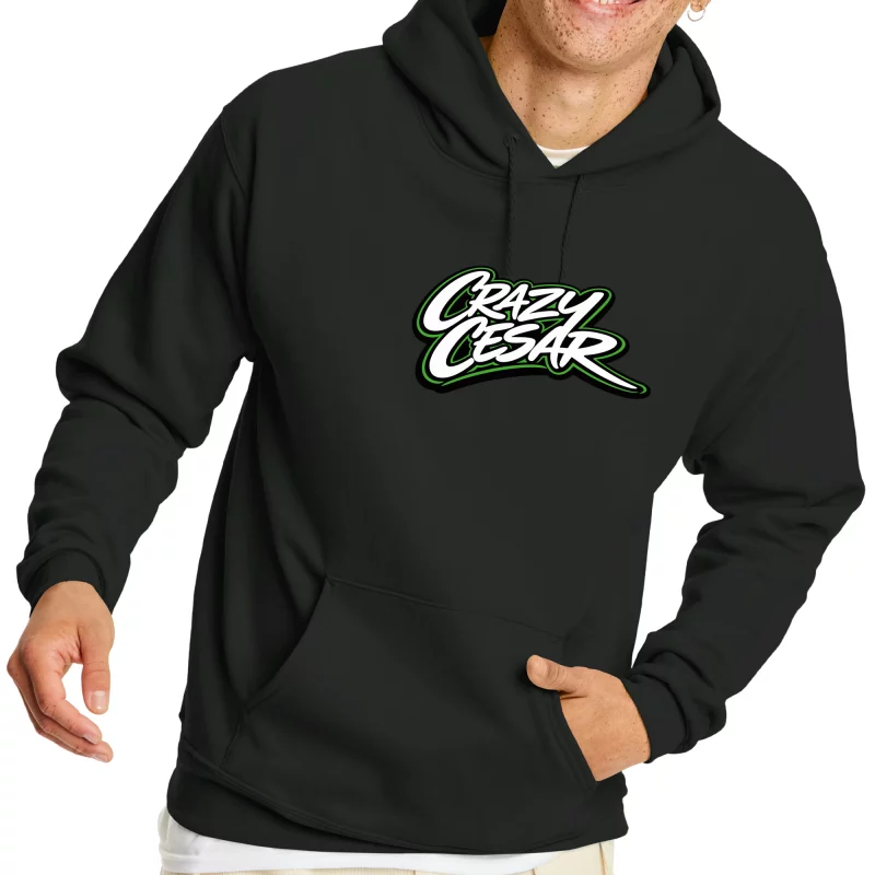 The Crazy Cesar Green Embroidered Hoodie