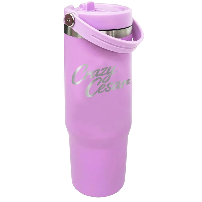 Crazy Cesar Pink Tumbler – Insulated Stainless Steel Cup