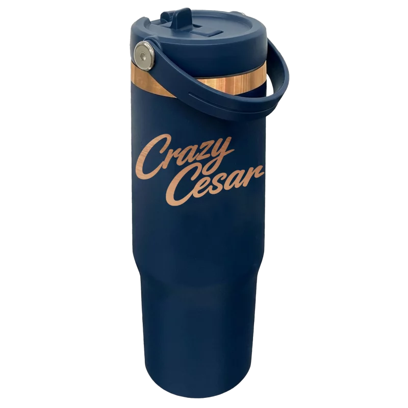Crazy Cesar Navy Blue Tumbler – Premium Insulated