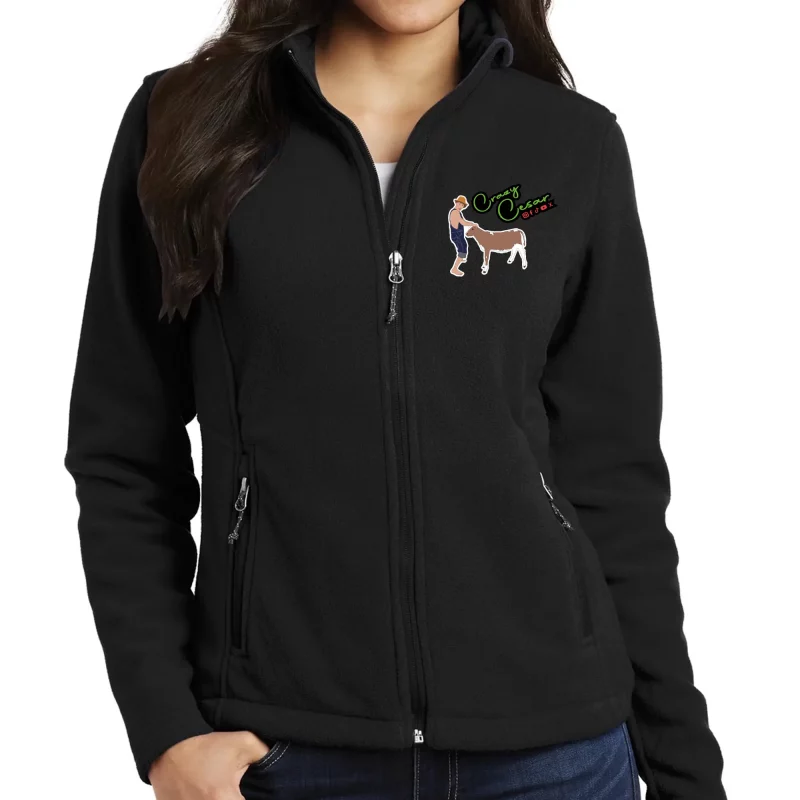 Crazy Cesar Ranch Graphic Zip Jacket – Black