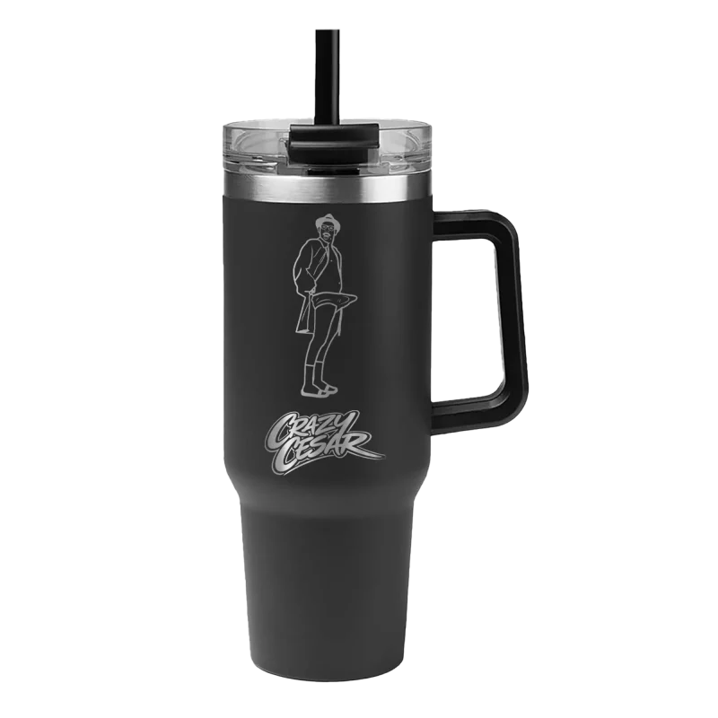 Crazy Cesar 40 oz Tumbler – Signature Logo Stainless Steel Cup