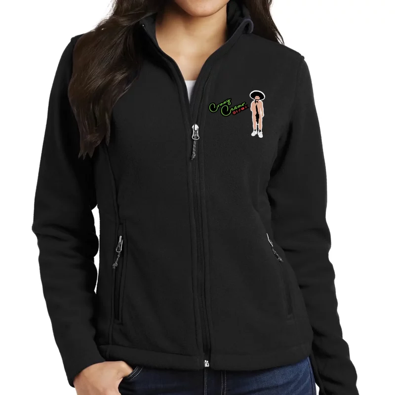 Crazy Cesar Character Zip Jacket – Black