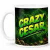 Crazy Classic Mug THE VOICE Crazy Cesar mug featuring "The Voice" theme with vibrant green lightning background.