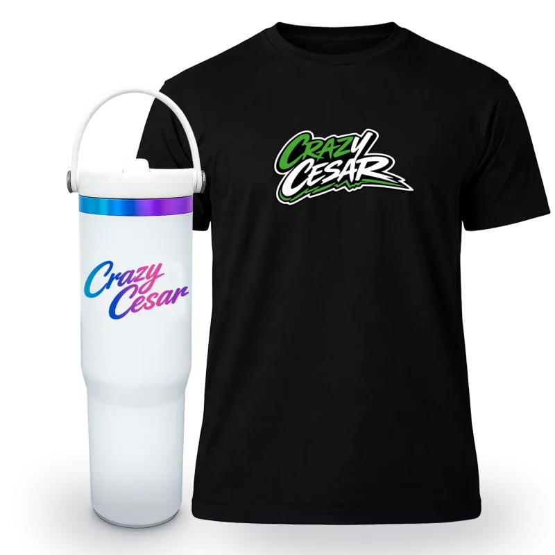 Crazy Cesar Charcoal T-Shirt  COMBO PACK