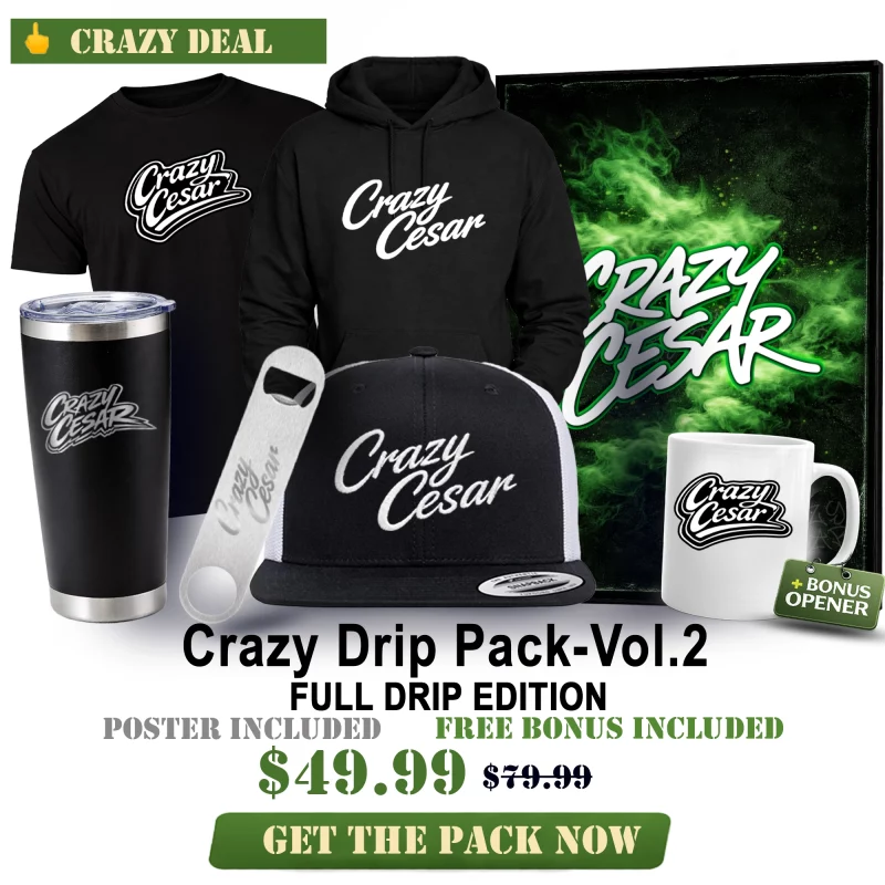Crazy Drip Pack – Full Drip Black Edition Streetwear Bundle