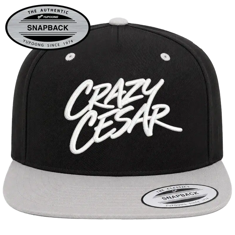 Crazy Cesar Navy Retro Trucker Hat – Curved Bill Snapback Cap