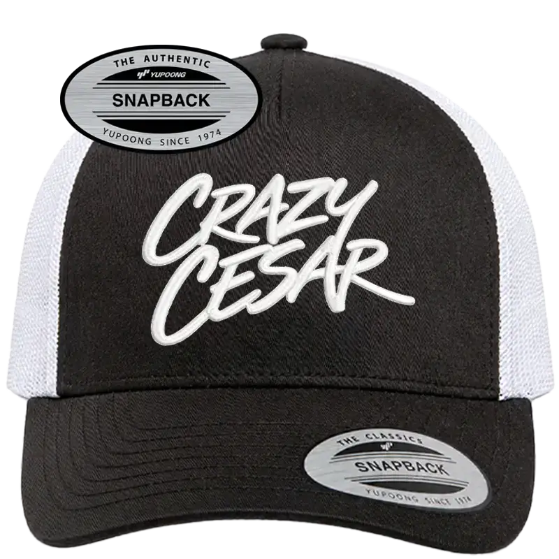 Crazy Cesar blue trucker hat
