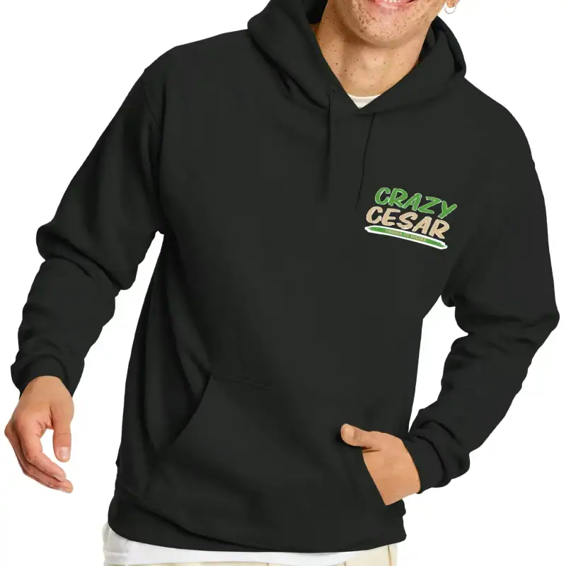 Crazy Cesar Chest Hoodie – Casual Graphic Pullover