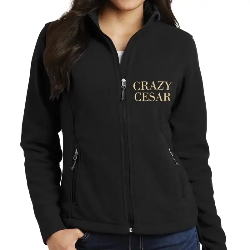 Crazy Cesar Ranch Graphic Zip Jacket – Black
